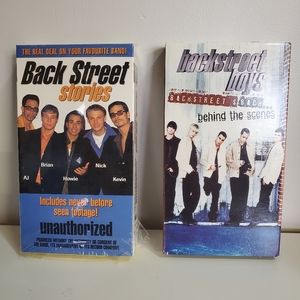 Lot Of 2 Backstreet Boys VHS Tapes Documentary